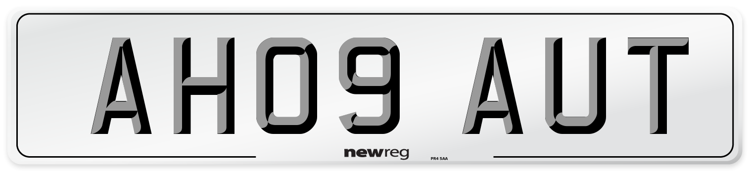 AH09 AUT Number Plate from New Reg